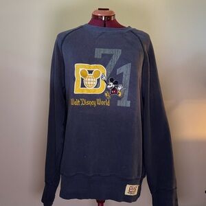 Vintage 1990 Disney World Sun Faded Pull Over Hoodie